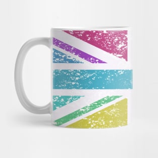 Distressed Long Union Flag Multicol Mug